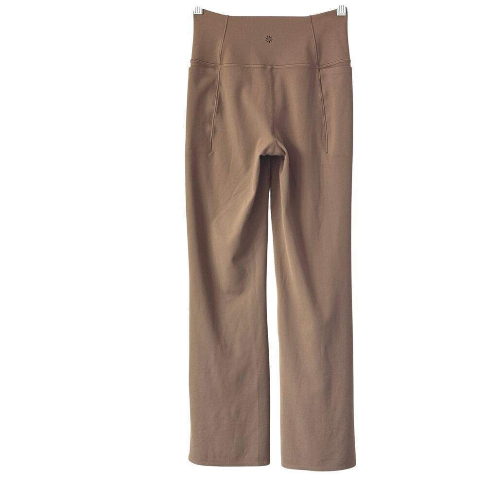 Athleta Transcend Stash Crop Straight Leg Pant Sz M Rustic Beige #533441 *EUC - Picture 4 of 12